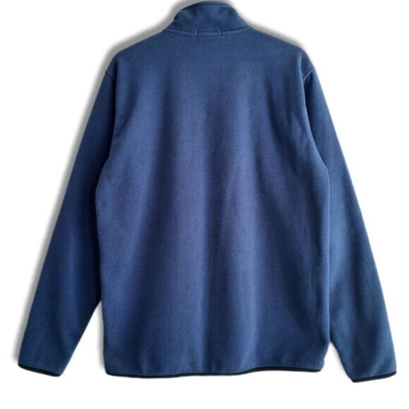 NAUTICA / Half-Zip Fleece Comfy Pullover Sweatshirt Blue Men's Sz M - Picture 5 of 9